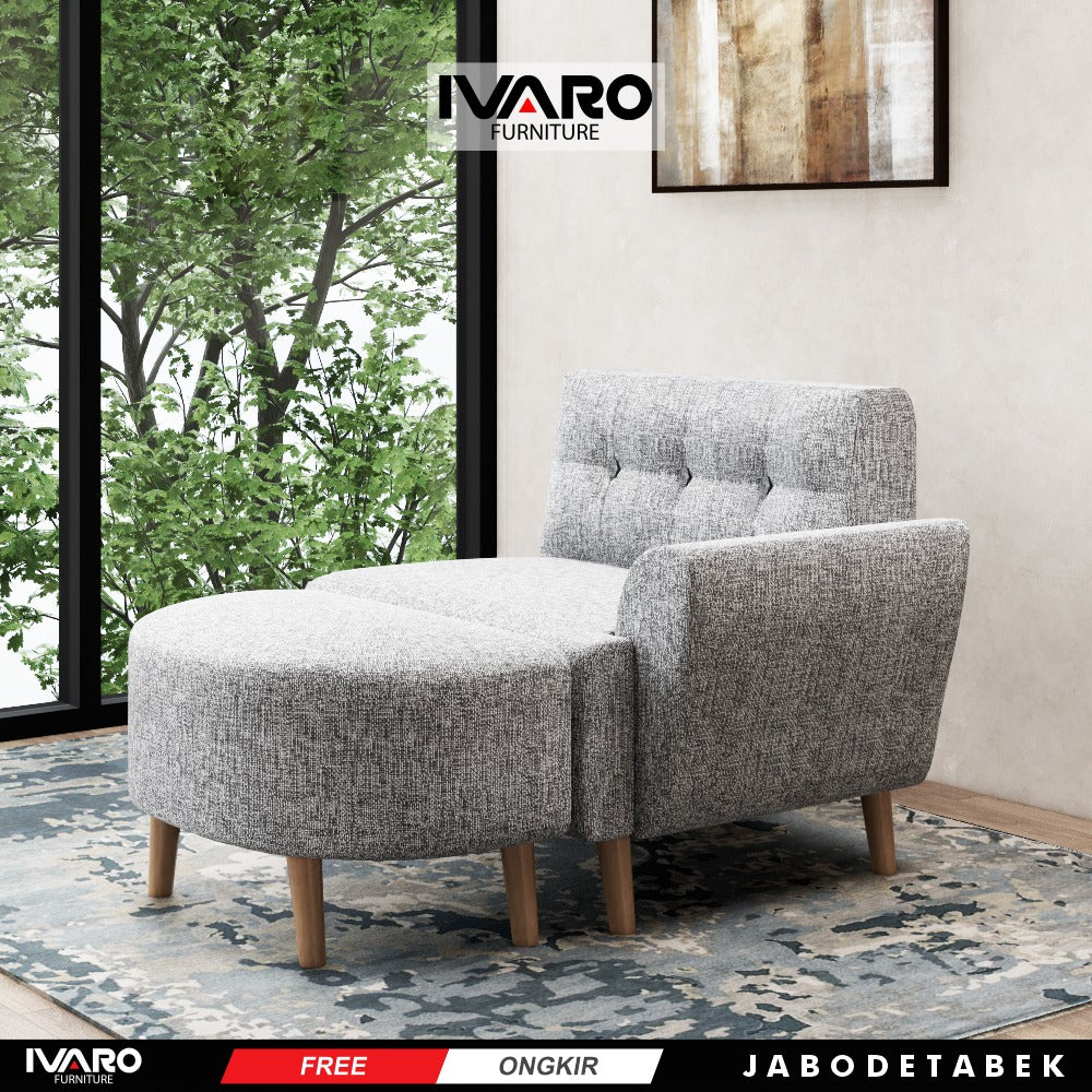 Sofa Seater / Single Chair / Kursi Minimalis / Sofa Ruang Tamu ASLEY IVARO