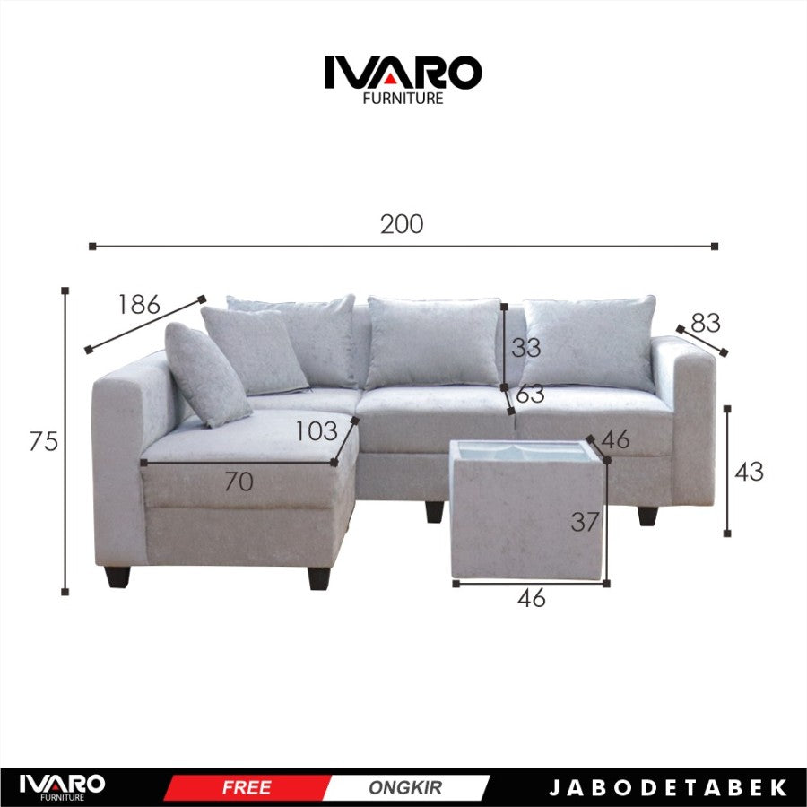 Sofa Set/Sofa Ruang Tamu/Kursi Set ADELE IVARO