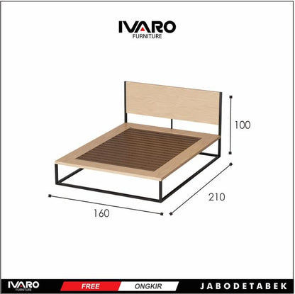 Full Set Divan Sandaran/Matras/SpringBed/Tidur/Plus Top QEELA IVARO - Full set Divan+Kasur, 100