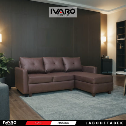 Sofa L /Sofa Sudut/Sofa L Minimalis/Kursi L /Sofa Tamu SENNOV IVARO