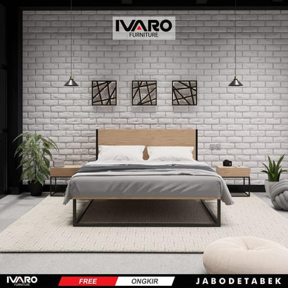 Full Set Divan Sandaran/Matras/SpringBed/Tidur/Plus Top QEELA IVARO - Full set Divan+Kasur, 100