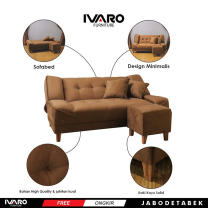 Sofa BED / Sofa Tidur / Sofa Kasur /SofaBed / Reklening TOMATO IVARO