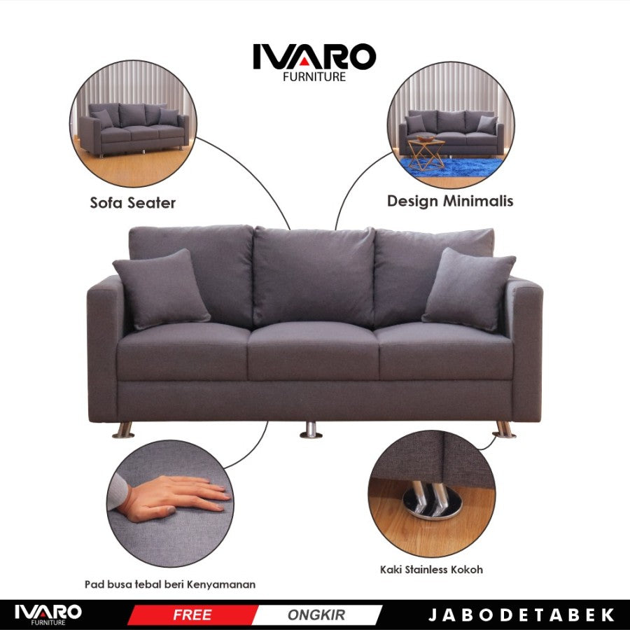 Manggo Sofa Seater Ivaro