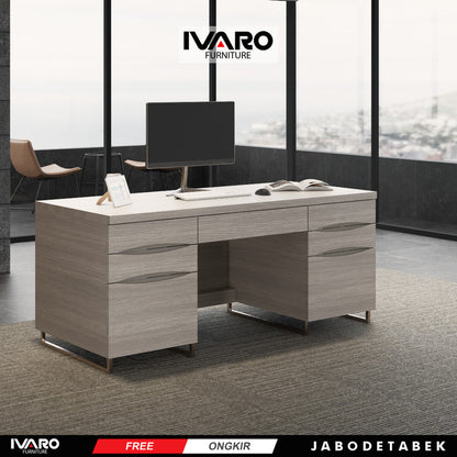 Meja Kerja / Office Table / Meja Minimalis Runils Ivaro