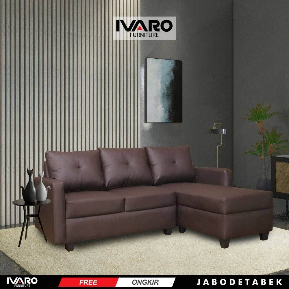 Sofa L /Sofa Sudut/Sofa L Minimalis/Kursi L /Sofa Tamu SENNOV IVARO