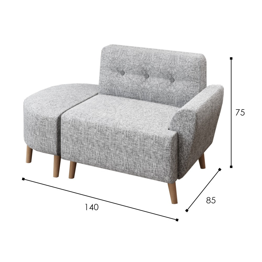 Sofa Seater / Single Chair / Kursi Minimalis / Sofa Ruang Tamu ASLEY IVARO