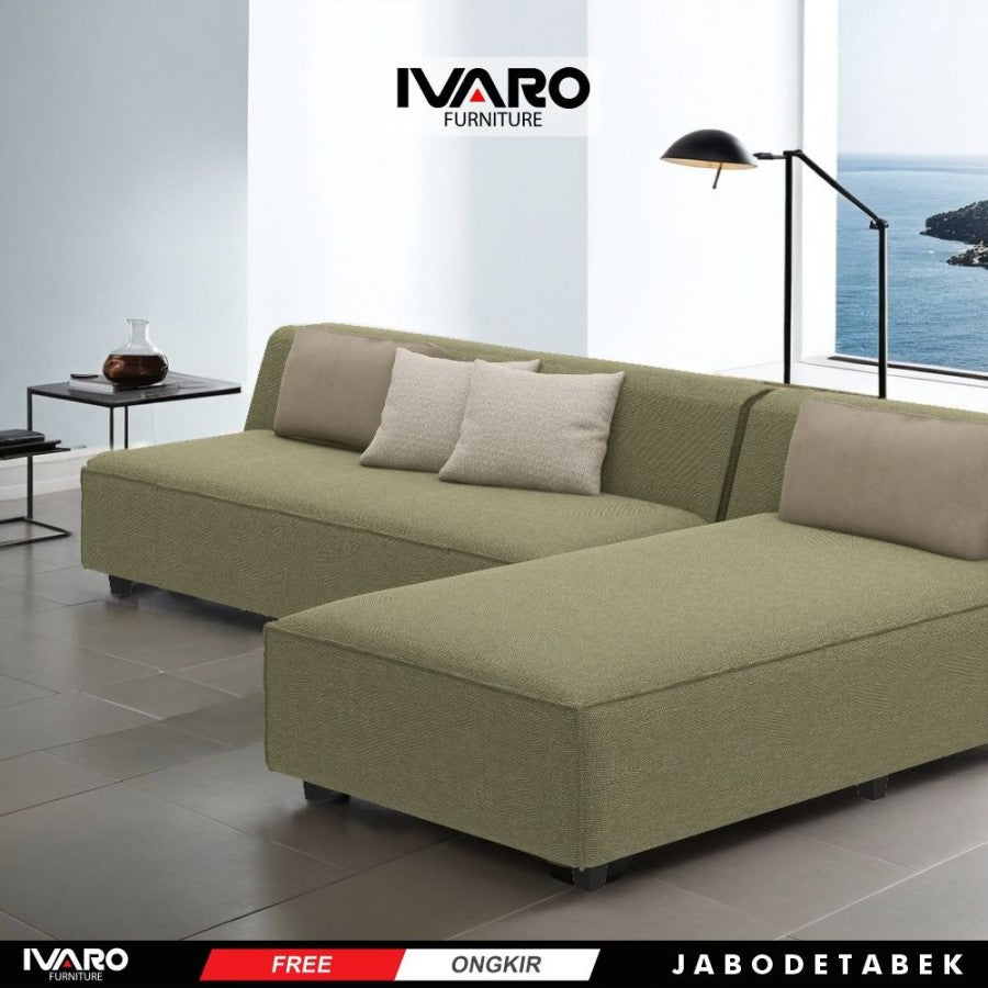 Sofa L /Sofa Sudut/Sofa L Minimalis/Kursi L /Sofa Tamu DEVINE IVARO - Sofa L - SOFA L - SOFA L