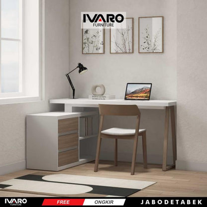 Ivaro Demmy Meja Kerja/Meja Kantor /Office Table/ Meja Minimalis/Meja Belajar