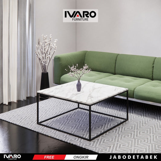 Marble Table/Meja Tamu/ Coffe Table/ Meja Minimalis CREME IVARO