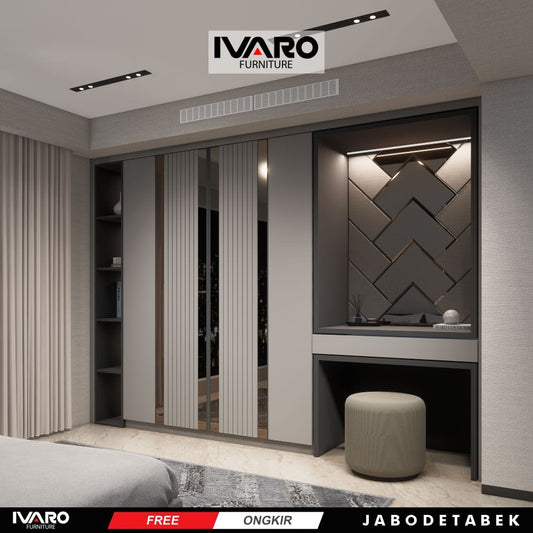 Lemari pakaian /Kabinet/Lemari Penyimpanan/Meja Rias/Lemari Kamar Madeline Ivaro