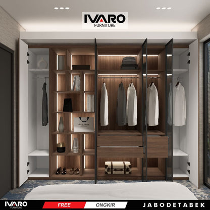 Lemari pakaian /Kabinet/Lemari Penyimpanan/Wardrobe/Lemari Kamar Swan Ivaro
