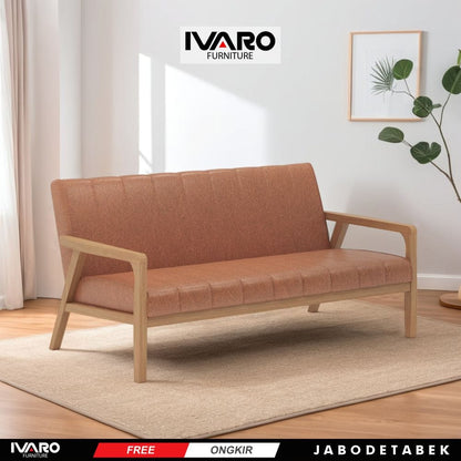 Kursi Kayu Solid / Sofa Ruang Tamu / Kursi Minimalis Indry Ivaro