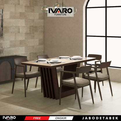 Ivaro Nicholas Meja Makan/Table/Meja Minimalis/Serbaguna