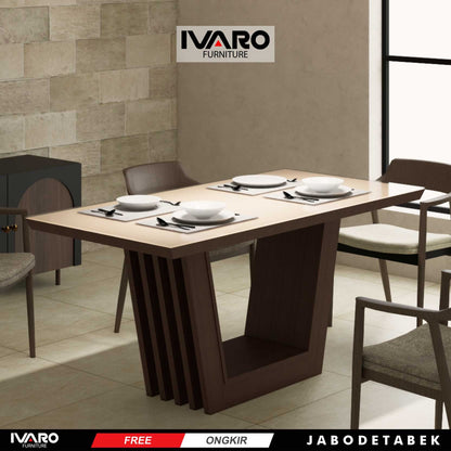 Ivaro Nicholas Meja Makan/Table/Meja Minimalis/Serbaguna