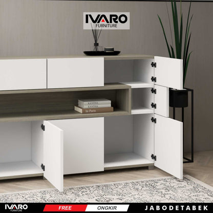 Ivaro Bianca Drawer /Rak Serbaguna /Laci Penyimpanan/ Lemari Minimalis