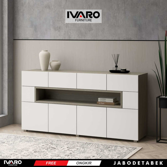 Ivaro Bianca Drawer /Rak Serbaguna /Laci Penyimpanan/ Lemari Minimalis
