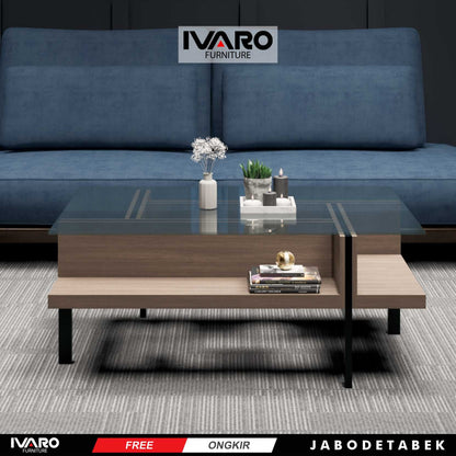 Ivaro Theo Coffe Table/ Meja Tamu/ Meja Sudut Minimalis