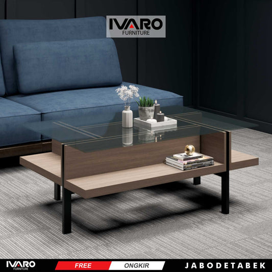 Ivaro Theo Coffe Table/ Meja Tamu/ Meja Sudut Minimalis