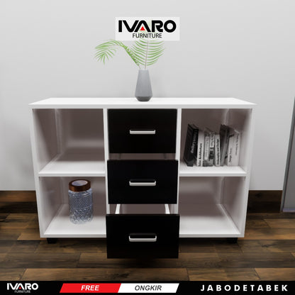 Ivaro Luke Drawer /Rak Serbaguna /Laci Penyimpanan/ Lemari Minimalis