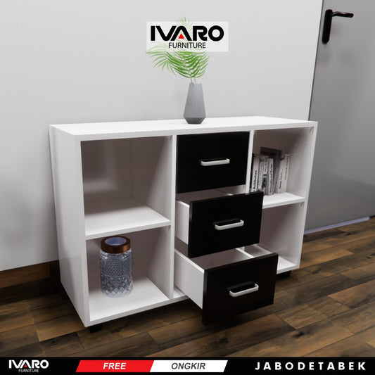 Ivaro Luke Drawer /Rak Serbaguna /Laci Penyimpanan/ Lemari Minimalis
