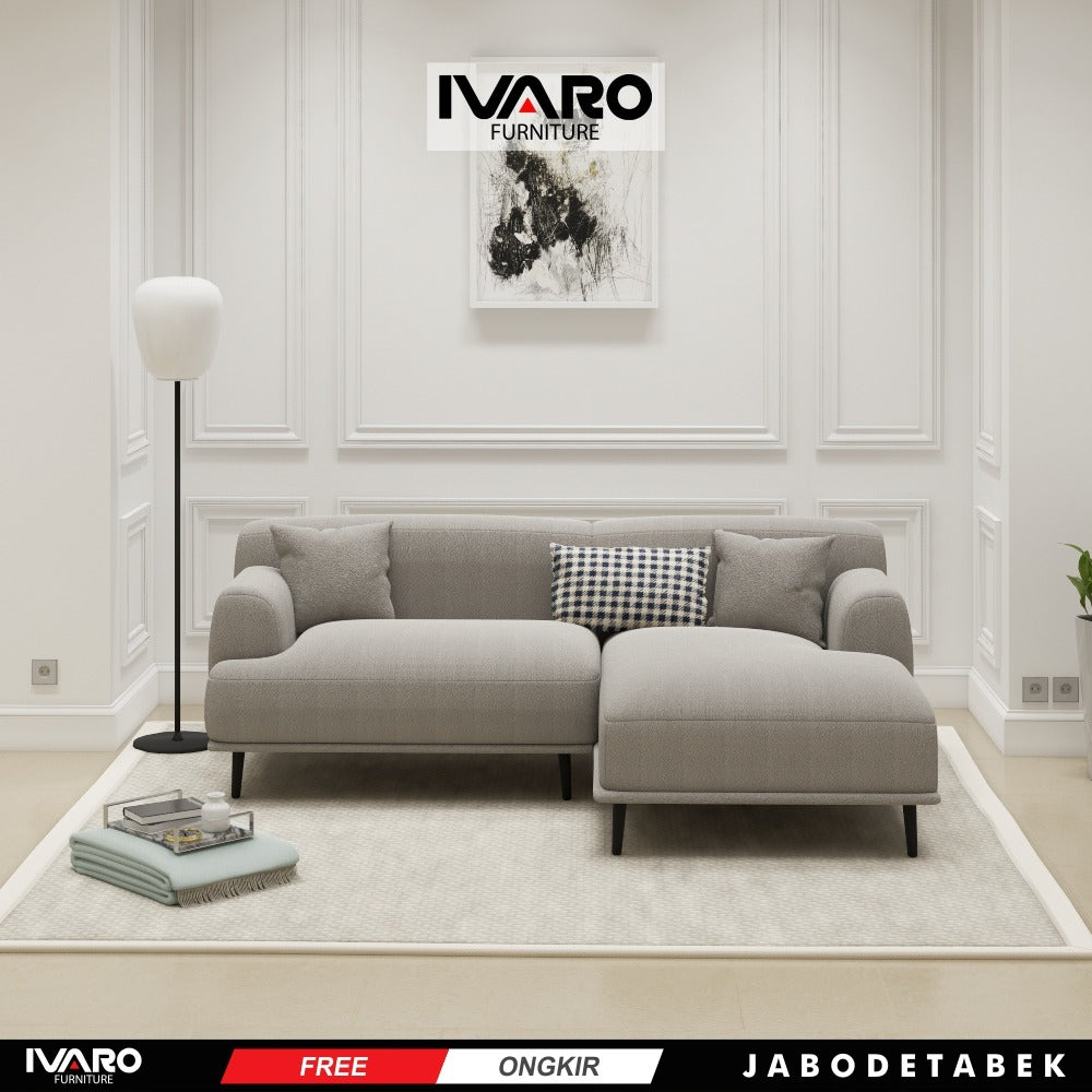 Ivaro Taylor Sofa L /Sofa Sudut/Sofa L Minimalis/Kursi L /Sofa Tamu