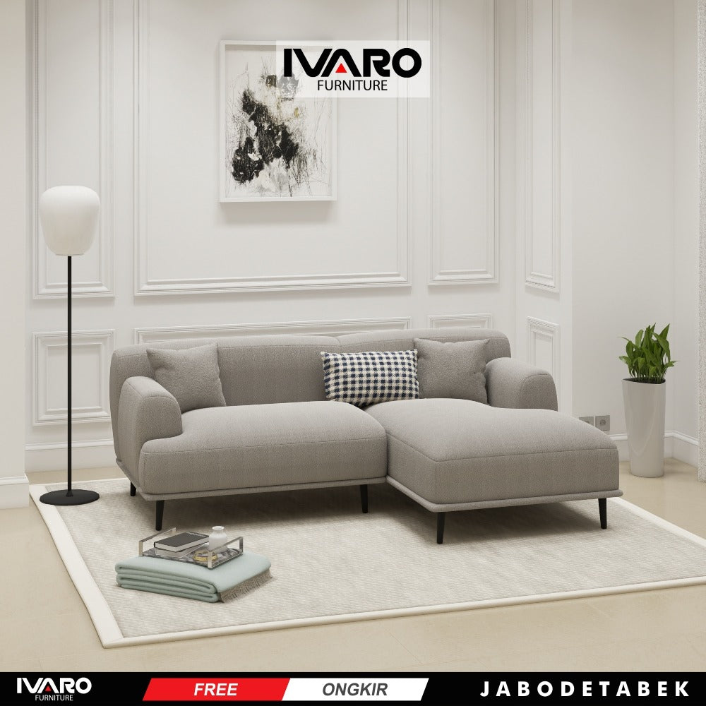 Ivaro Taylor Sofa L /Sofa Sudut/Sofa L Minimalis/Kursi L /Sofa Tamu