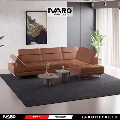 Ivaro Jennifer Sofa L /Sofa Sudut/Sofa L Minimalis/Kursi L /Sofa Tamu