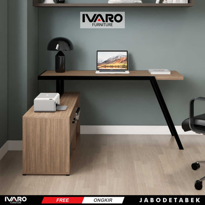 Ivaro Medira Meja Kerja / Office Table / Meja Minimalis