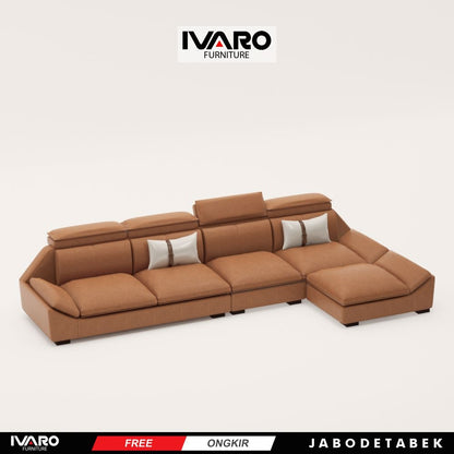 Ivaro Alice Sofa L /Sofa Sudut/Sofa L Minimalis/Kursi L /Sofa Tamu