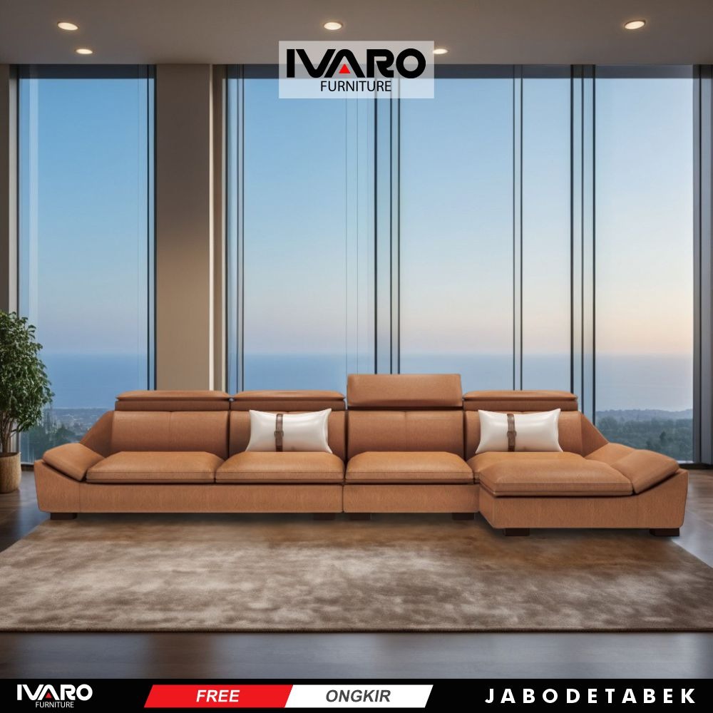 Ivaro Alice Sofa L /Sofa Sudut/Sofa L Minimalis/Kursi L /Sofa Tamu