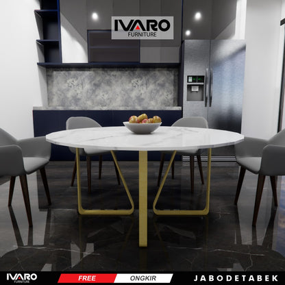 Ivaro Moira Meja Makan/Table/Meja Minimalis/Serbaguna