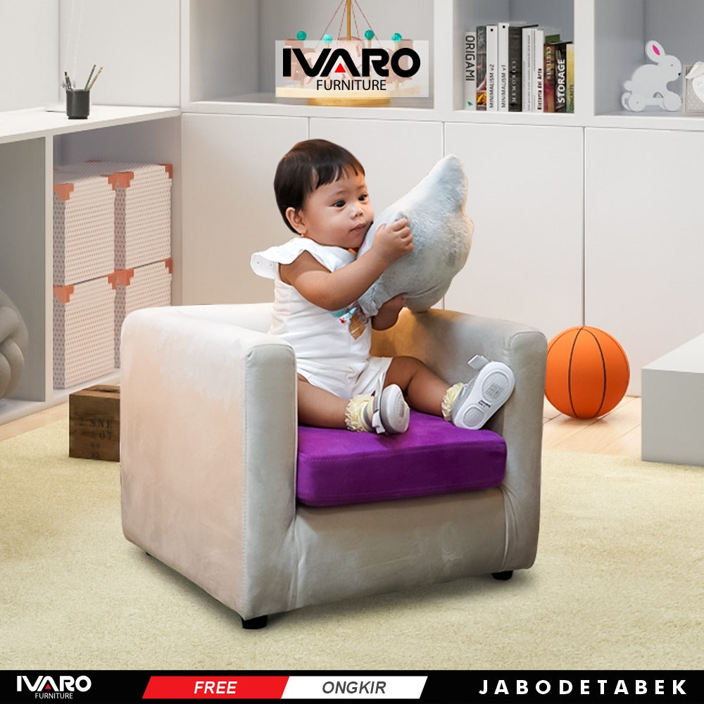 Sofa Seater / Kursi Anak / Sofa Minimalis Kamar anak Guina IVARO