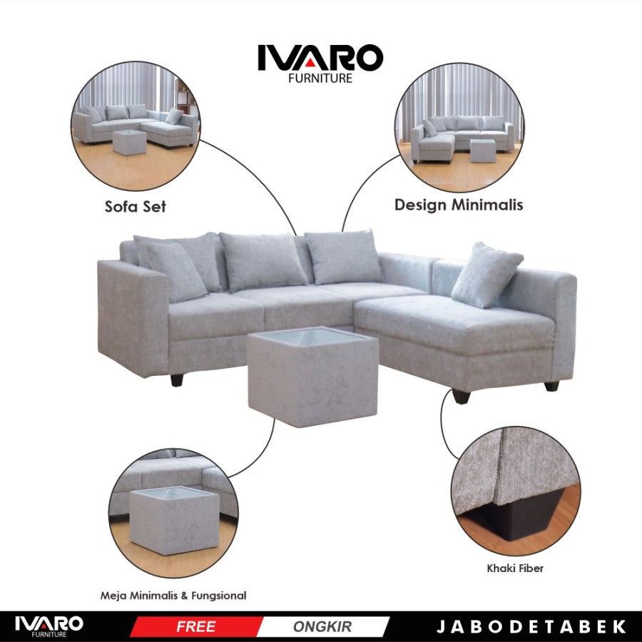 Sofa Set/Sofa Ruang Tamu/Kursi Set ADELE IVARO