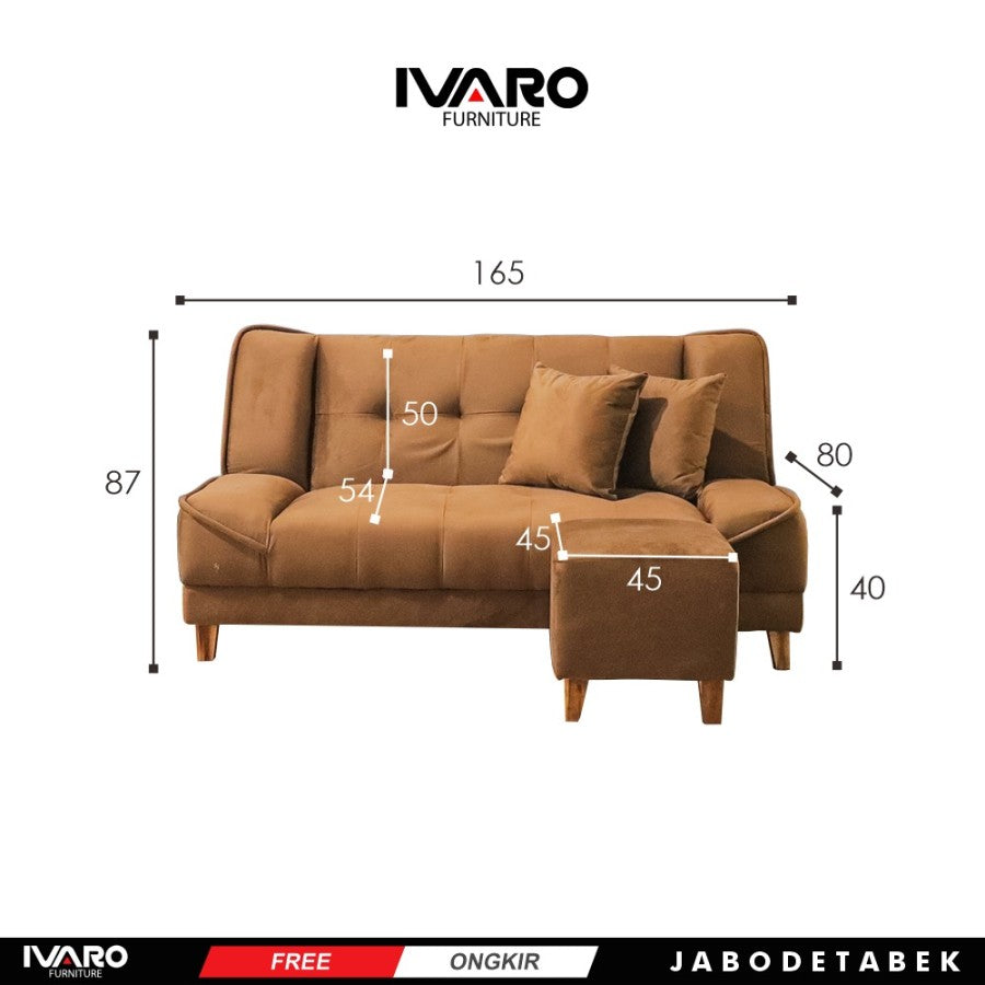 Sofa BED / Sofa Tidur / Sofa Kasur /SofaBed / Reklening TOMATO IVARO