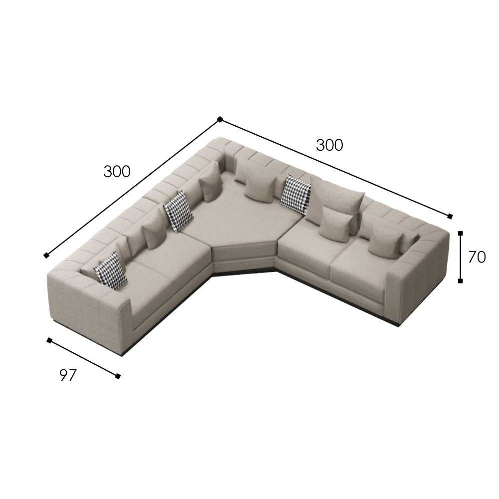 Sofa L /Sofa Sudut/Sofa L Minimalis/Kursi L /Sofa Tamu HEMMY IVARO