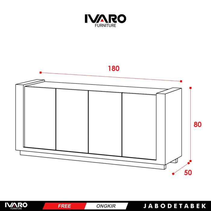 Ivaro Jihan Drawer /Rak Serbaguna /Laci Penyimpanan/ Lemari Minimalis