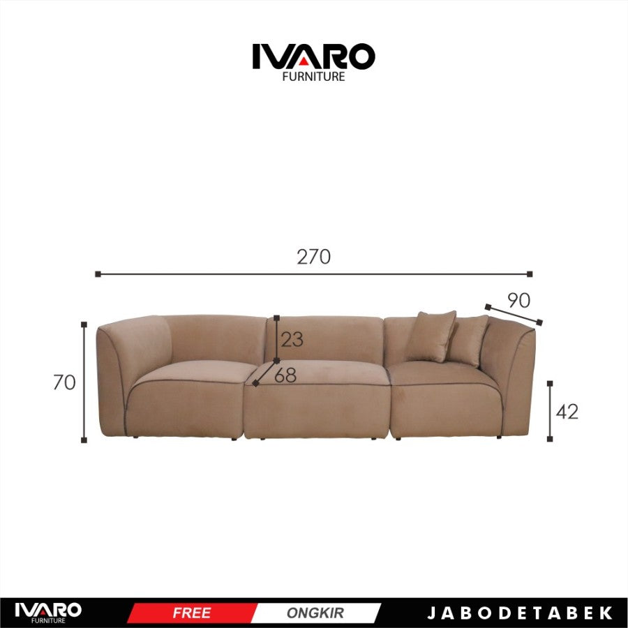 Sofa Seater /Sofa Modular/ Sofa Ruang Tamu AMARILO IVARO