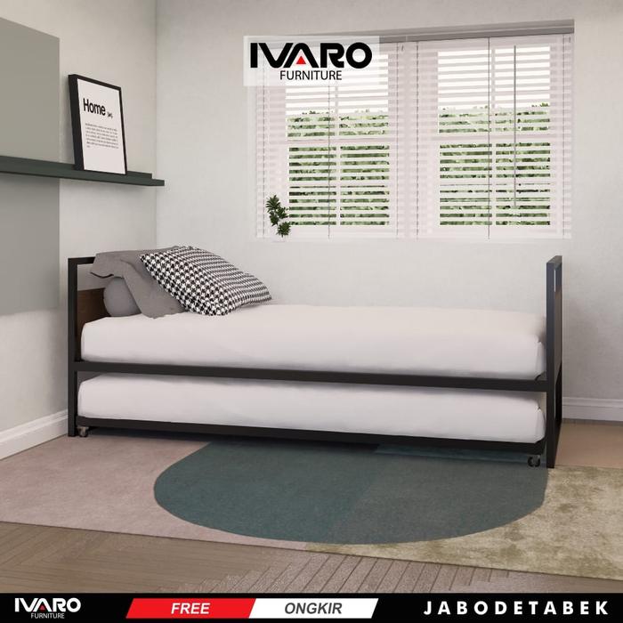 Full Set Divan Sandaran/Matras/SpringBed/Tidur/Plus Top SABILA IVARO - Full set Divan+Kasur, 100