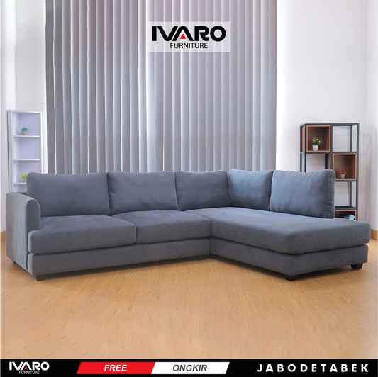 Sofa L /Sofa Sudut/Sofa L Minimalis/Kursi L /Sofa Tamu CABRIOLE IVARO