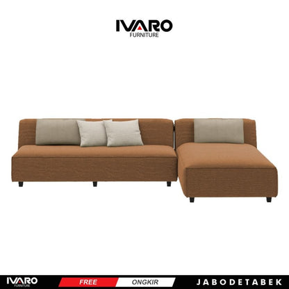 Sofa L /Sofa Sudut/Sofa L Minimalis/Kursi L /Sofa Tamu DEVINE IVARO - Sofa L - SOFA L - SOFA L