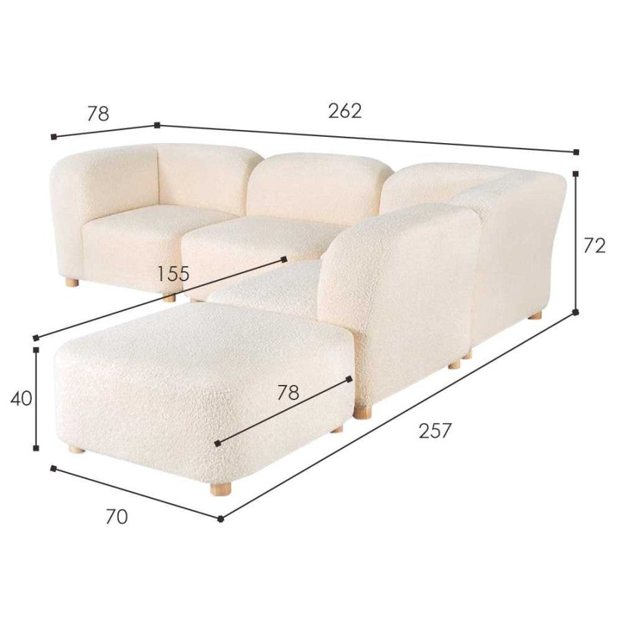 Sofa L /Sofa Sudut/Sofa L Minimalis/Kursi L /Sofa Tamu CIRCUIT IVARO