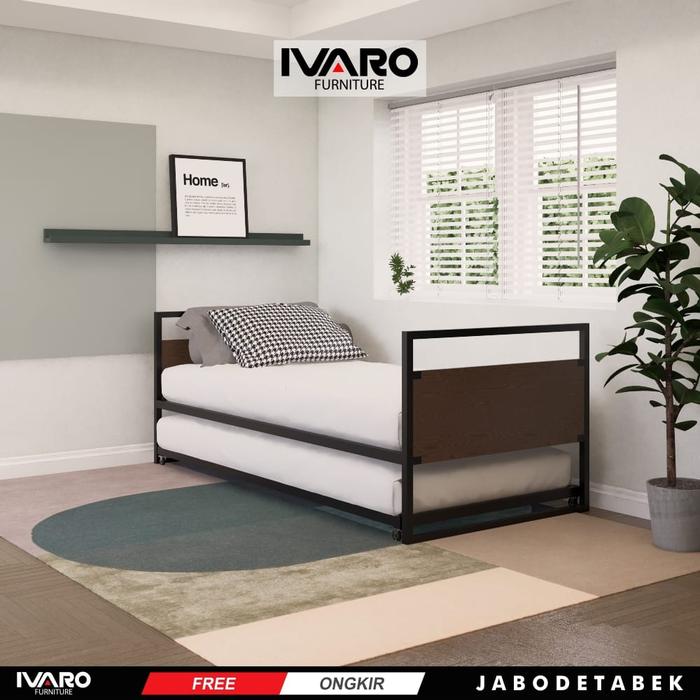 Full Set Divan Sandaran/Matras/SpringBed/Tidur/Plus Top SABILA IVARO - Full set Divan+Kasur, 100