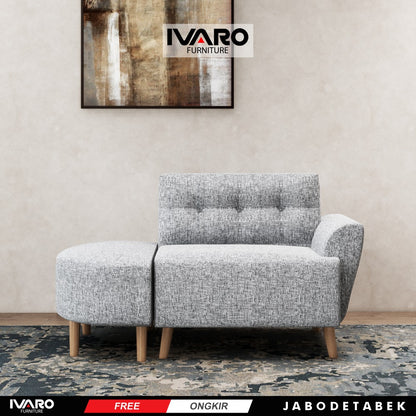 Sofa Seater / Single Chair / Kursi Minimalis / Sofa Ruang Tamu ASLEY IVARO