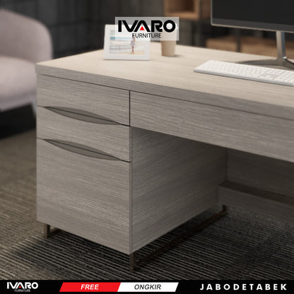 Meja Kerja / Office Table / Meja Minimalis Runils Ivaro