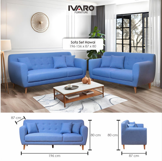 Sofa Set Scandinavian Hawai 3 2 seater