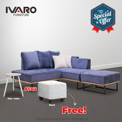 Sofa L /Sofa Sudut/Sofa L Minimalis/Kursi L /Sofa Tamu MAGIKA IVARO