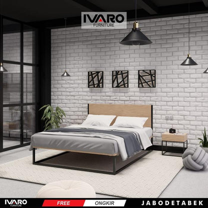 Full Set Divan Sandaran/Matras/SpringBed/Tidur/Plus Top QEELA IVARO - Full set Divan+Kasur, 100