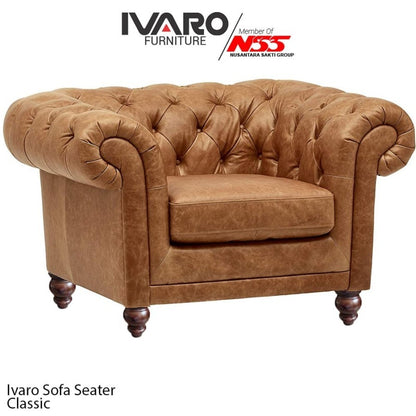 Ivaro Sofa gerbera Classic Kancing 1 Seater - 3 seater