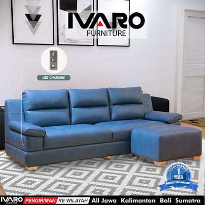 Sofa L /Sofa Sudut/Sofa L Minimalis/Kursi L /Sofa Tamu GRANDE IVARO