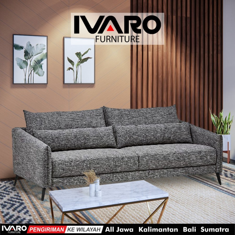 Sofa 2 Seater / Kursi Minimalis / Sofa Ruang Tamu VOILE IVARO